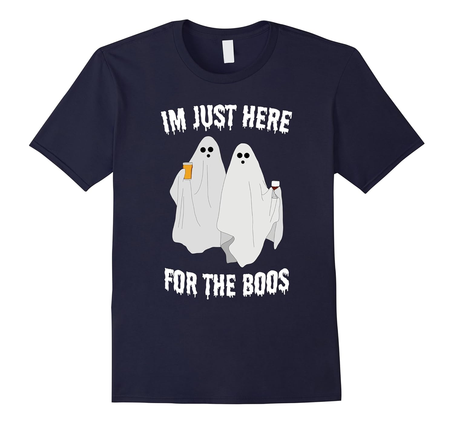 I'm Just Here For The Boos Funny Halloween Shirt-ANZ