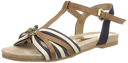 TOM TAILOR Damen 4892205 T-Spangen Sandalen