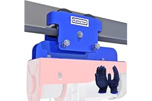 KARRYTON 1Ton/2200LBS I-Beam Trolley for Electric Hoist, Adjustable Manual Trolley Fits 2.5''-5'' Beam Flange, Push Beam Trolley for PA600, PA800 and P1000 Electric Hoist