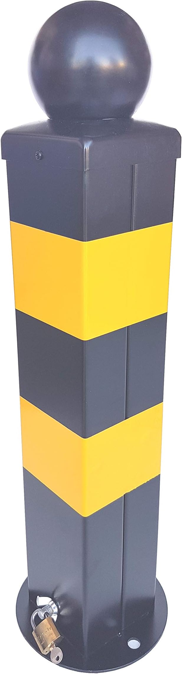 SBFM-100x100 Heavy duty parking post fixed and removable with padlock