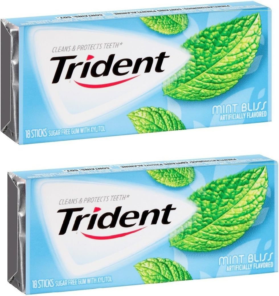 TridentSugar Free Gum with Xylitol - Mint Bliss 54 ct