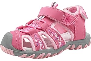Apakowa Kid's Boy's Girl's Soft Sole Close Toe Sport Beach Sandals (Toddler/Little Kid)
