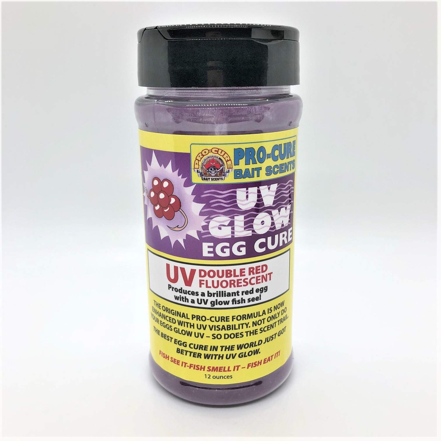 Unknown Pro-Cure UV Glow Egg Cure, 12 Ounce, Double Red Fluorescent
