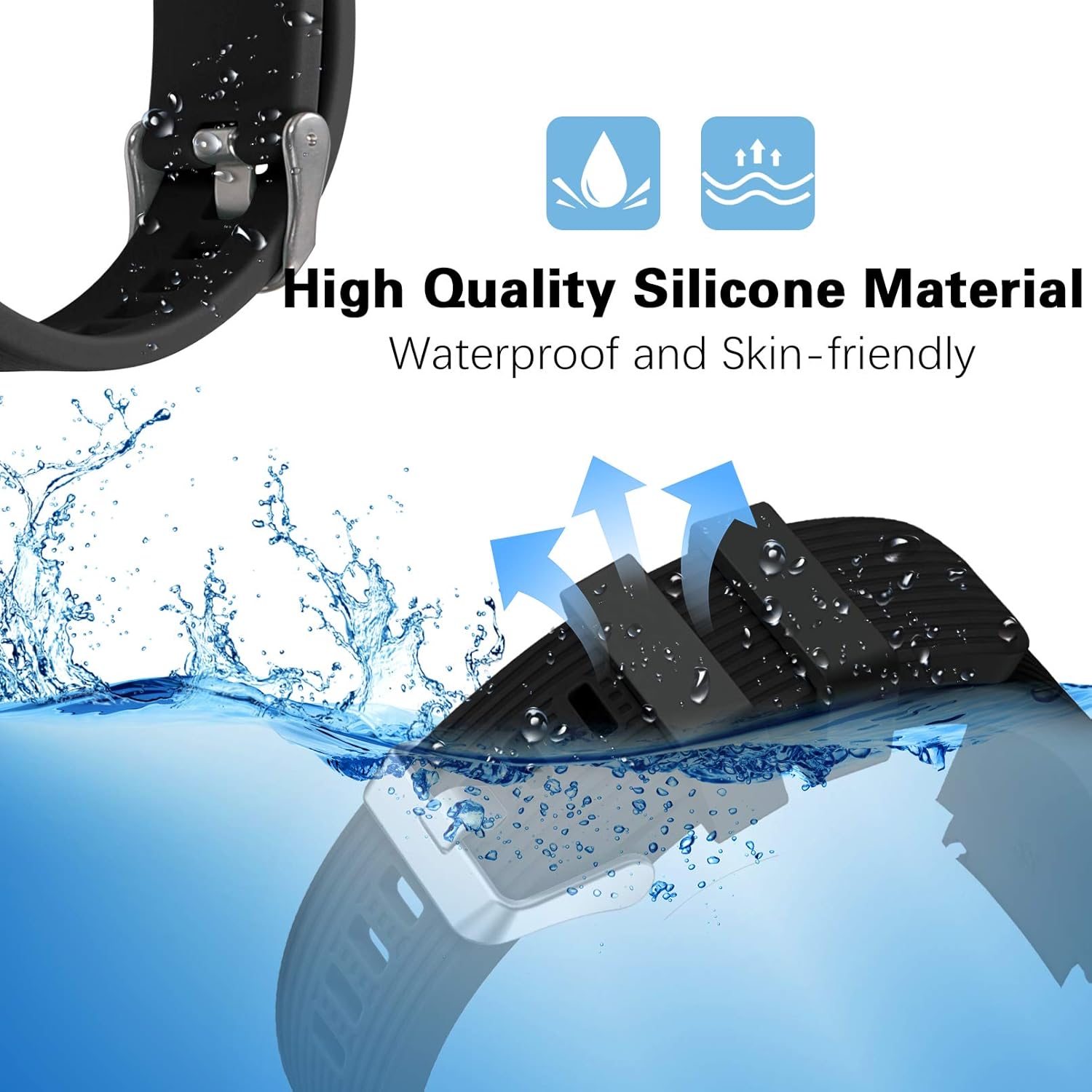 Dirrelo Strap Compatible with Samsung Galaxy Watch 3 45mm/Galaxy Watch 46mm/Huawei GT 2 46mm - Image 4
