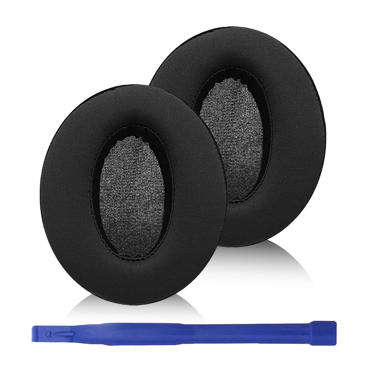 Adhiper HD450BT ear pads are compatible with Sennheiser HD 450BT, HD 4.50BT, HD 4.50BTNC, HD 4.40BT, HD 350BT, HD 4.30G Ice Silk Fabric and Memory Foam Headphone Ear Pads (Ice Silk Cloth/Black)