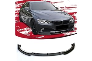 AAriguthel 3PCS Front Bumper Lip Kit fit for Compatible with 2013-2018 BMW F30 3 Series Base Bumper ABS Coating Bumper Spoiler for 323i 325i 325xi 328i 328i xDrive Base Bumper, Gloss Black