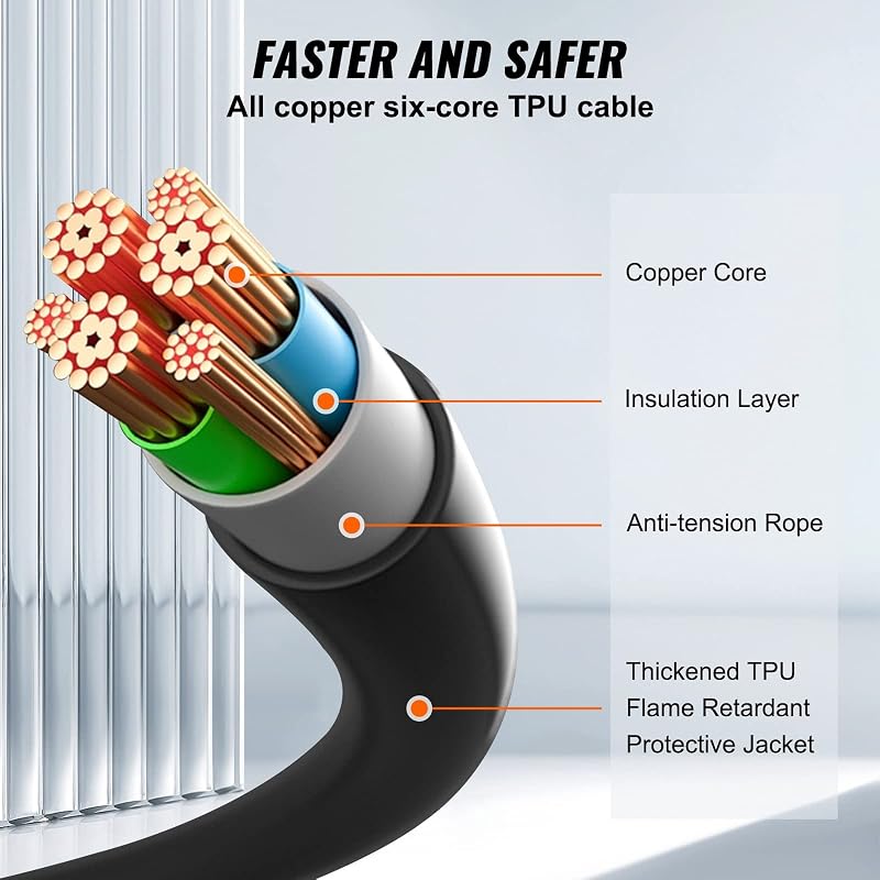 Câble de Recharge EV de Type 2 à Type 2 Chargement Monophasé Véhicule Électrique 32 A 22 kW 5,5 m IP66 Étanche avec Sac de Transport pour IEC62196 Véhicule Électrique Hybride Rechargeable CE TÜV