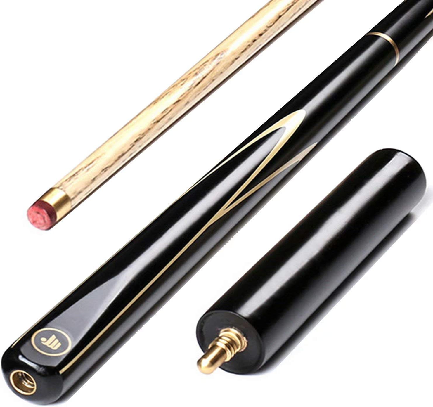 AONETIGER 3/4 Jointed Snooker Billiard Pool Cue Handmade Ash Shaft 3 Piece Tips 9.7mm with Extension Accessories Hard Case/Bag to Choose