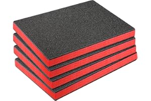 Adjustable Toolbox Foam Inserts 4Pack, EPE Foam Padding for Secure Parts Organization & Impact-Resistant Case Protections Cus