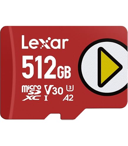 Lexar 512GB Play PRO Micro SD Express Card, 900MB/s Read, 4K, V30