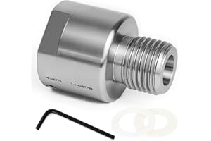 BMTURNING Lathe Spindle Adapter,Lathe Headstock Spindle Adapter,Converts 1" x 8TPI Female (Internal) to 1-1/4" x 8TPI Male (External) for Woodworking Lathe.