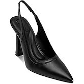 DKNY Womens Cinette Pointed Toe Slingback Dress Pump with Logo