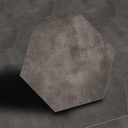 Alwayspon 12Pcs Hexagon LVT Flooring Peel and Stick