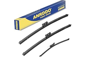 ANRDDO 3 Wipers Factory Replacement For 2018-2021 2022 VW Volkswagen Tiguan /2019 2020 2021 2022 2023 Volkswagen Touareg Original Equipment Wiper Blades Set 25"+22"+15" (Set of 3)