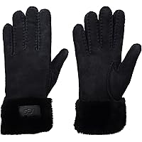 UGG Men's 3 Point Genuine Leather Gloves with Microfur Lining and