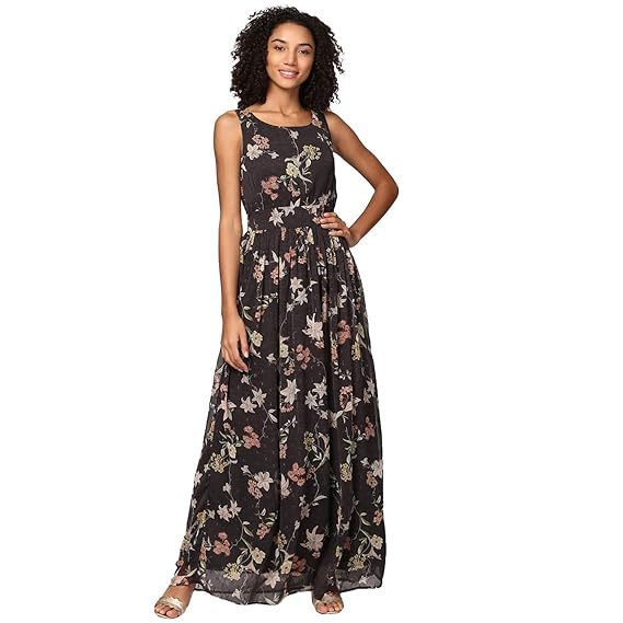 harpa women's maxi black dress