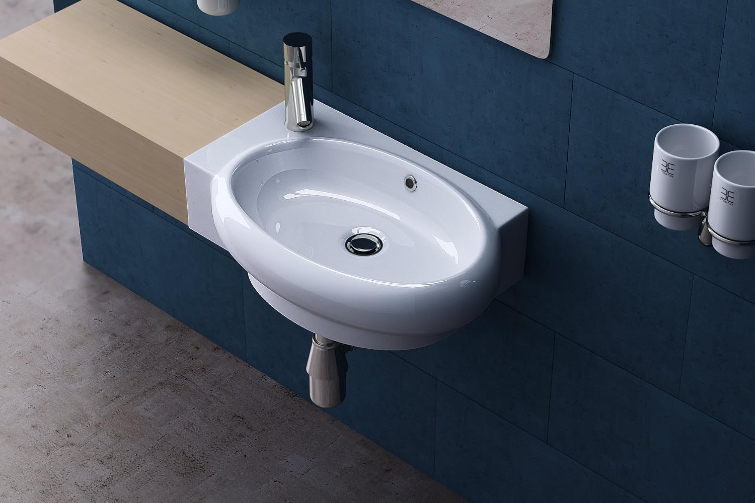 420 X 280 X 150mm Wall Hung Or Counter Top Mount Sink Durovin Bathrooms Ceramic Basin Single Corner Tap Hole With Overflow Wxdxh Home Kitchen Bathroom 420 X 280 X 150mm Wall Hung Or Counter Top Mount Sink Durovin Bathrooms Ceramic Basin Single Corner Tap Hole With Overflow Wxdxh Home Kitchen Bathroom