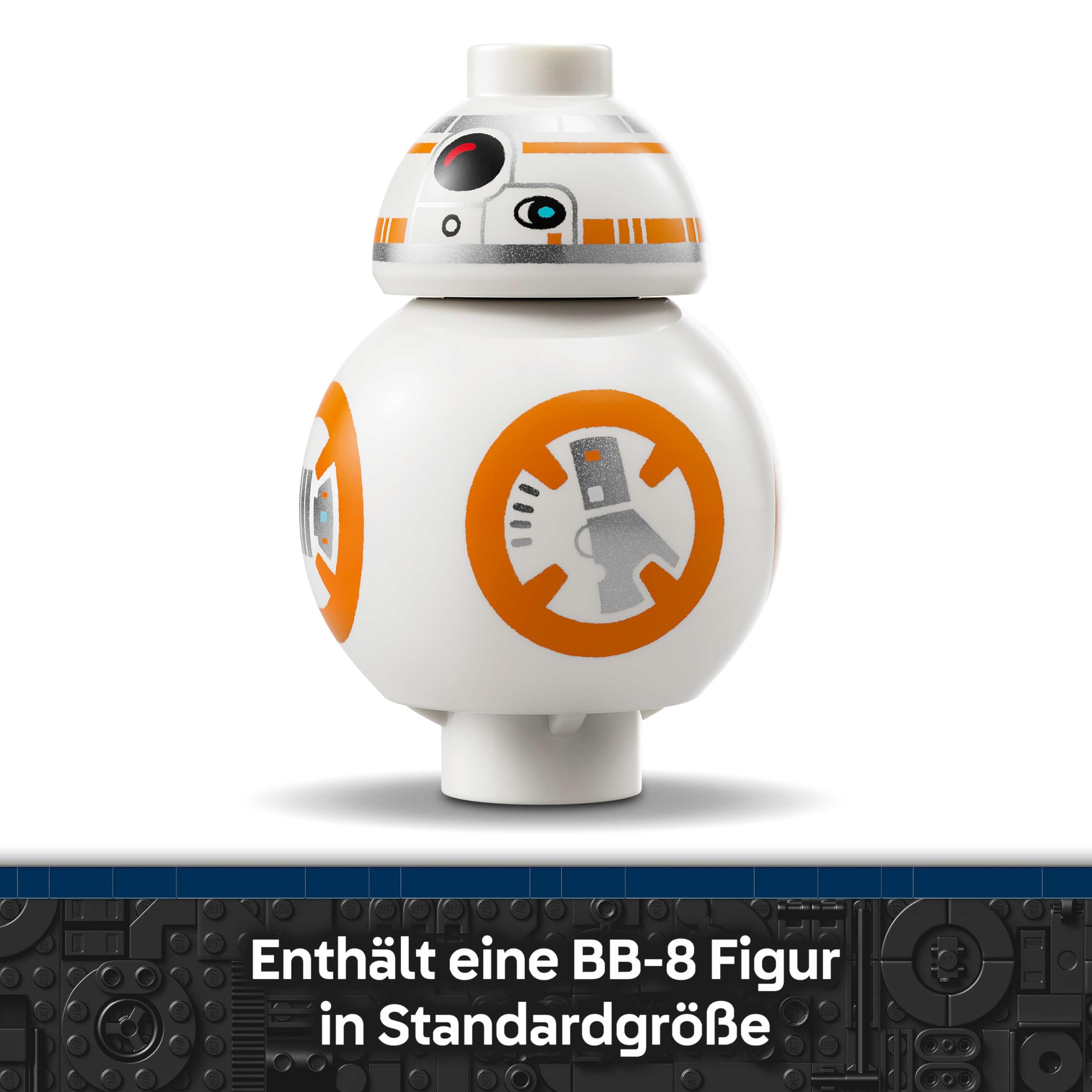 LEGO Star Wars 75452 Der Astromech-Droide BB-8 - Sammelbares 3D Modell zum Bauen und Ausstellen - DIY Deko - Geschenk zum Vatertag für alle Fans 6