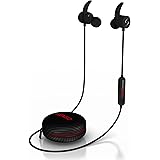 Senso Bluetooth Headphones, Wireless v4.1 Sports Sweatproof Workout Running Magnetic Earbuds Secure Fit Noise Cancelling Headset with Mic for Workout Gym Premium HD Sound Cordless Earphones