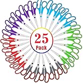 Scissors Bulk Set of 25-Pack, Niutop 8" Multipurpose Sharp Sewing Craft Shears Fabric Scissors for Office Home High/Middle Sc