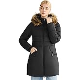 Orolay CHIIONE Winter Puffer Jacket Women's Slim Windproof Down Coat with Detachable Fur Collar & 3 Pockets, Warm Parka