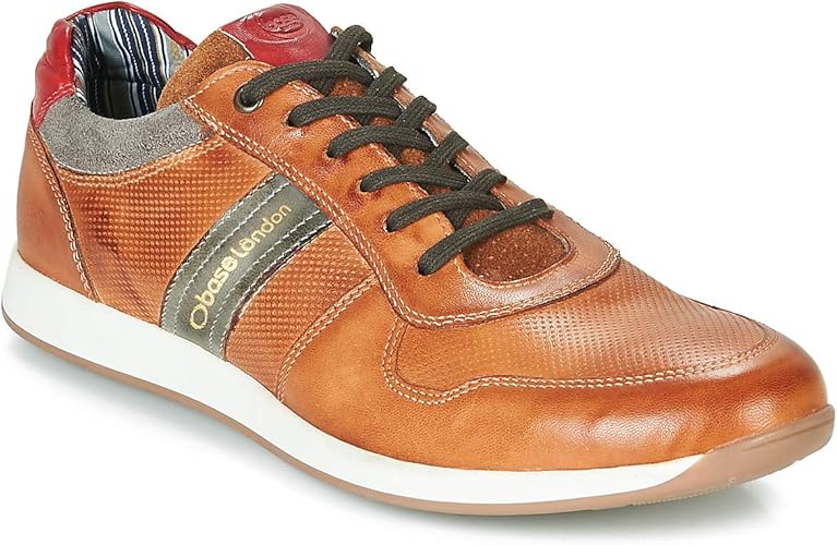 mens tan leather trainers uk
