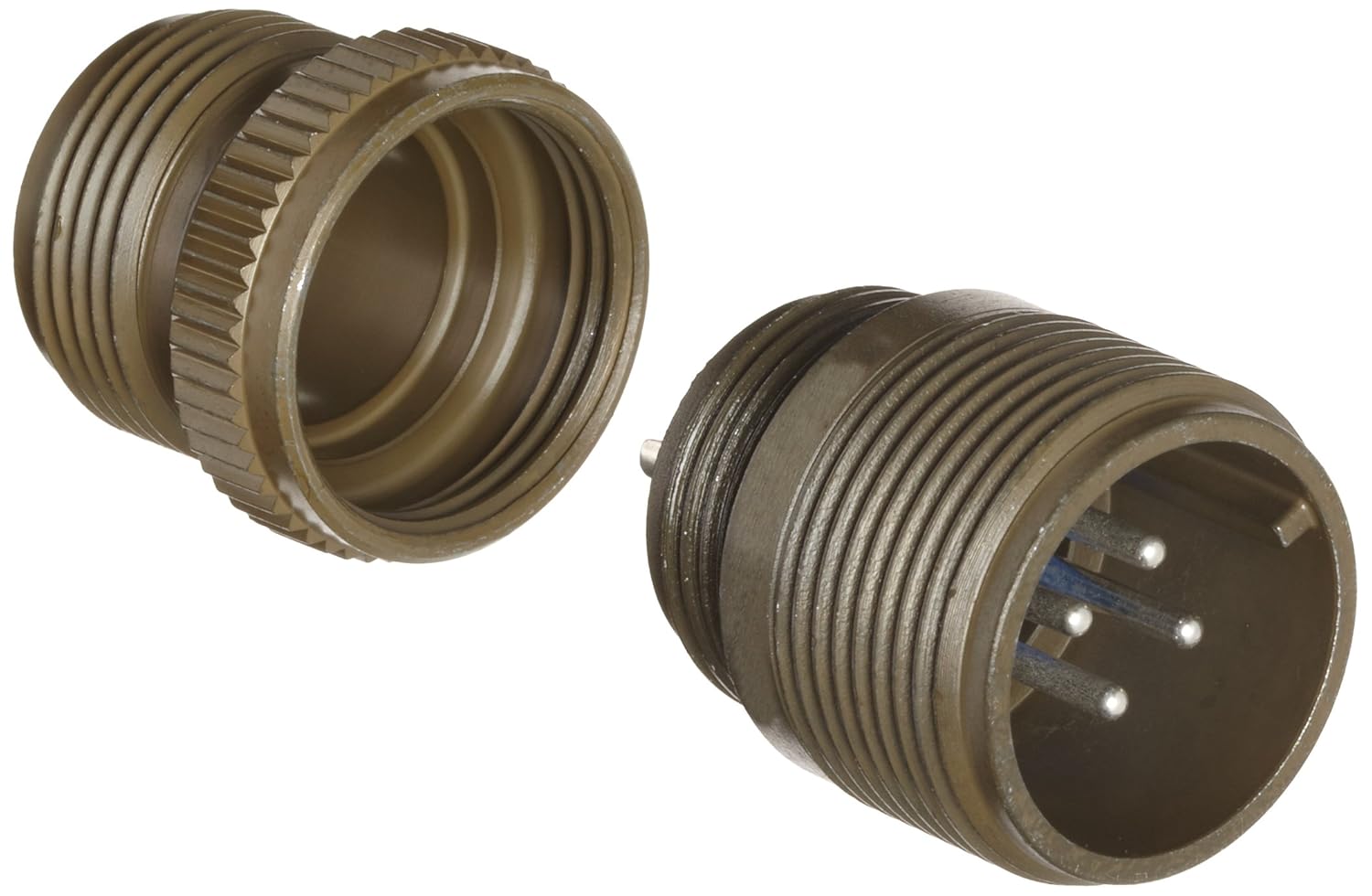 Amphenol Industrial 973101A14S2P Circular Connector Pin, Threaded Coupling, Solder