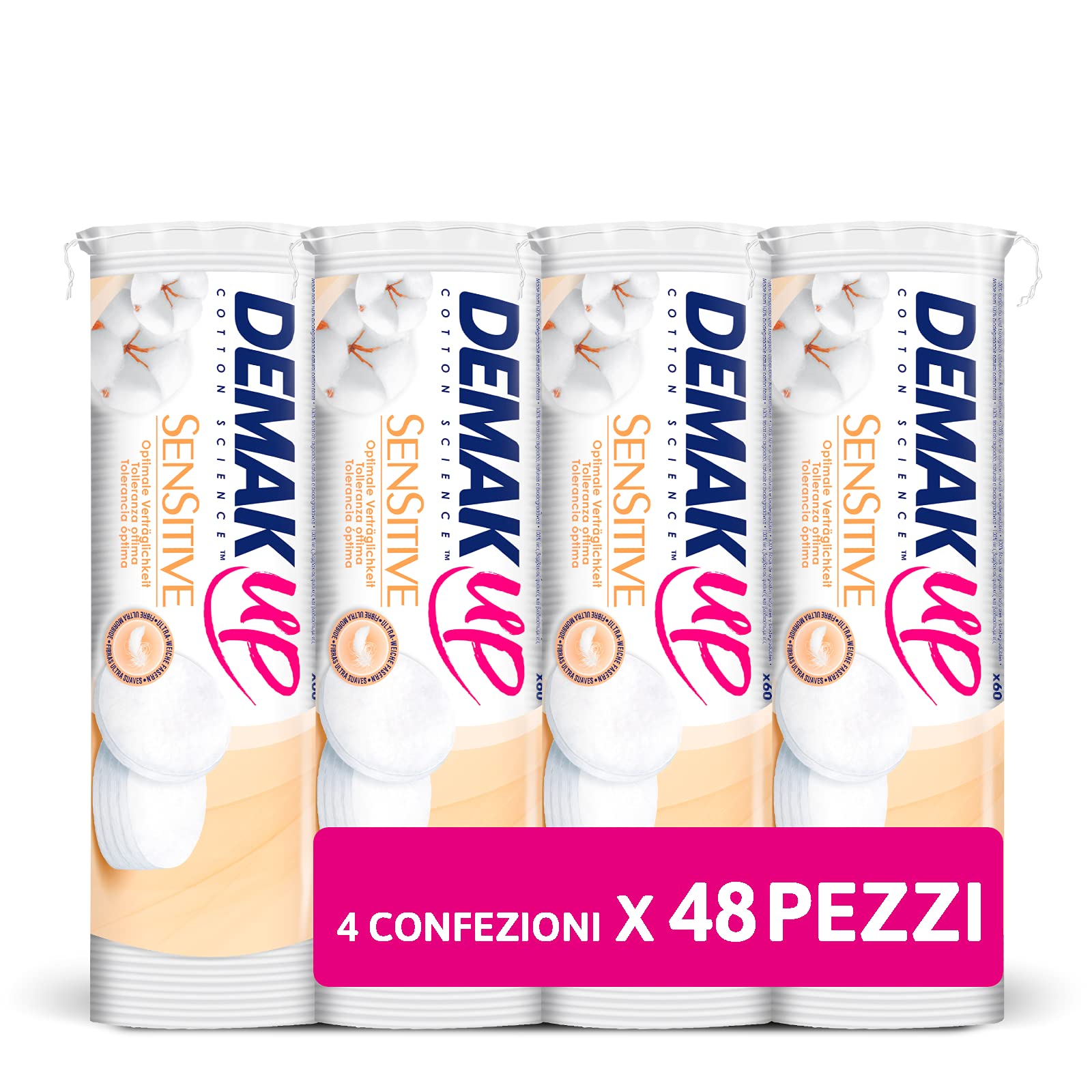 Demak'Up Sensitive Set of Cotton Wool Pad – Pack of 4