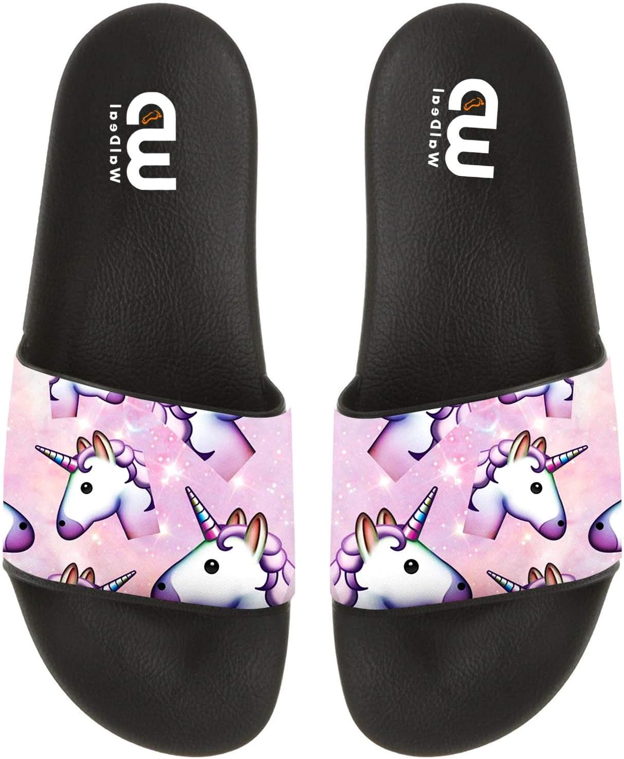 Cartoon Cute Unicorn Pattern Summer Slide Slippers for Men Women Kid Indoor Open-Toe Sandal Shoes