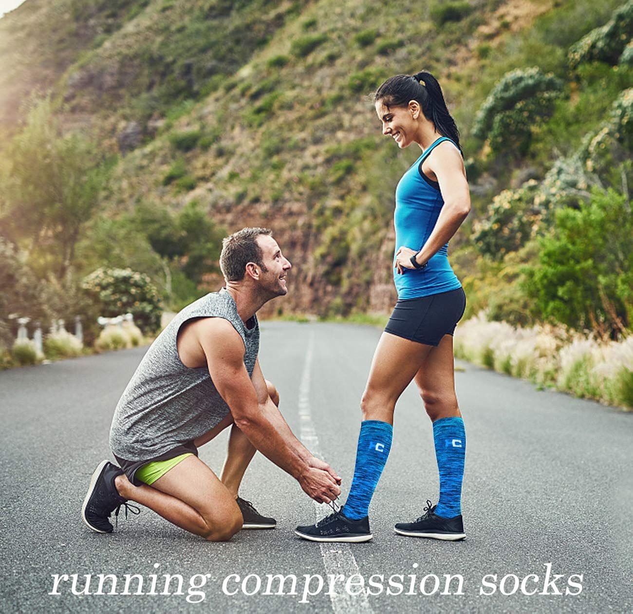 Compression Socks for Women&Men-20-30mmhg Best for Circulation,Pregnancy,Media,Nurse,Running,Travel: Clothing