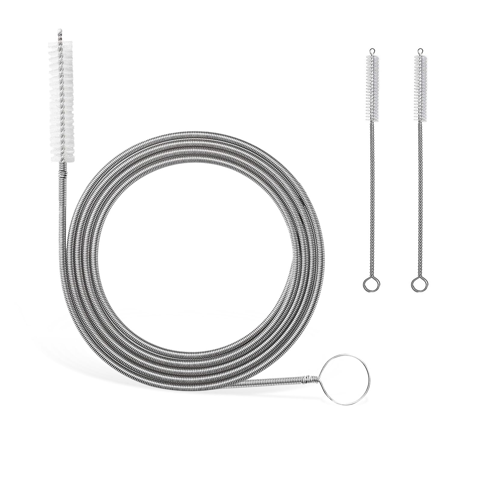 Kewucn 59 Inch Long Wire Brush, Car Sunroof Drain Cleaning Tool, Flexible Nylon Cleaner for Cleaning Straw, Feeding Tube, Sink, Refrigerator Drain, Universal Slim Hose Pipe Brush