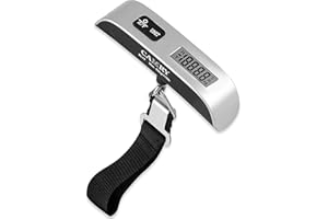Camry Digital Luggage Scale, Portable Handheld Baggage Scale for Travel, Suitcase Scale with Hook,110 Pounds, Battery Included