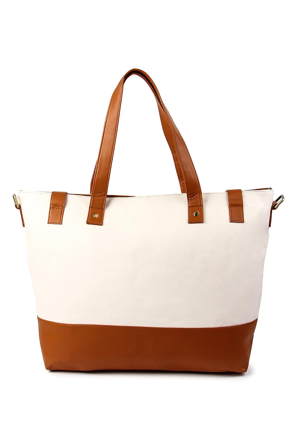 kleio women's tote (white tan, edk1016kl)