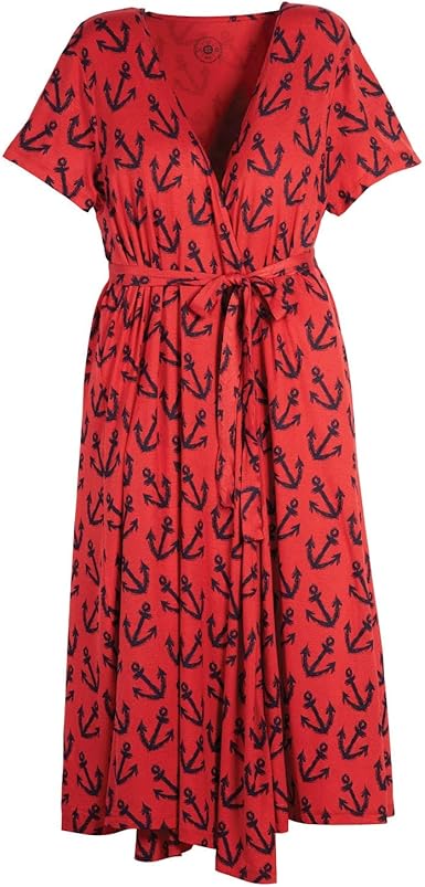 red wrap dress amazon