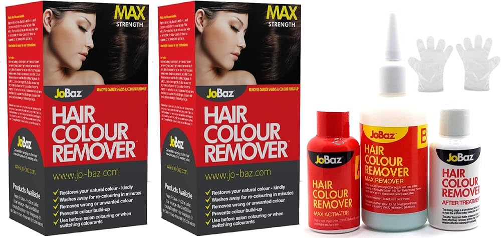 Topest Jobaz Hair Colour Remover Max Strength Pack 2 Gloves Instructions