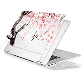 Premium Crystal Clear Case for HP Envy x360 16-inch 2-in-1 Laptop 2024 Release, Creative Patterns Ultra-Slim Lightweight Scratch-Resistant Hard Shell with Professional Protection, Cherry Blossoms