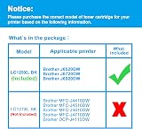 LCL LC129XL Black Ink Cartridge Replacement for Brother MFC-J6520DW J6720DW view 2
