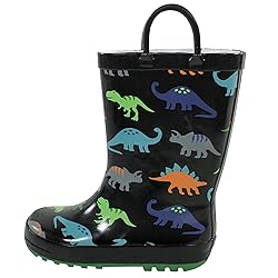 Hudson Baby Kids Rain Boot, Dinosaurs, 8 US Unisex