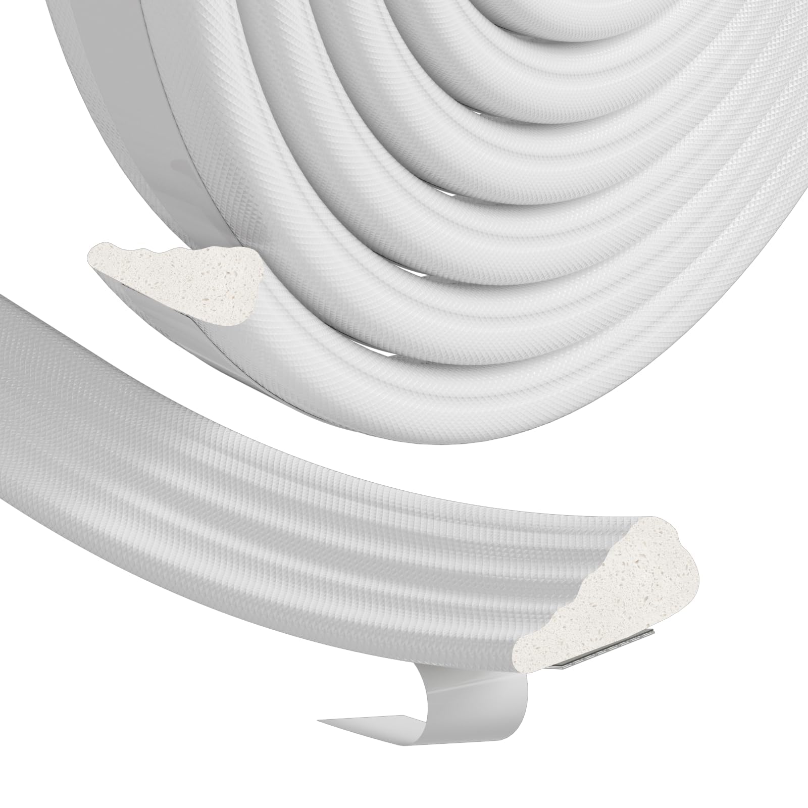 Draft Excluder for Doors and Windows,Draught Excluder Tape,Door Draft Excluder Tape Window Insulation Foam Seal Strip,Window Draft Excluder Door Soundproofing Sealing Weather Strip（White,5M）