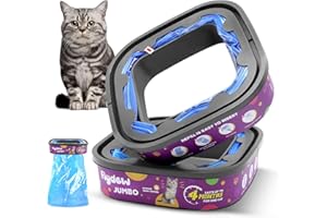 FLYDEW Cat Litter Refill Bags for Cat Genie Standard, Plus, XL+ Pail Refills, 2-Pack Jumbo Genie Refill Cartridge, Lasts Up to 8 Months, EVOH Odor Control,Pet Genie Refill