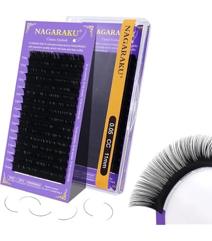 Extensions De Cils Luxury Eye – Longueur 13 Mm, Diamètre 0.06, Noir, Neuf