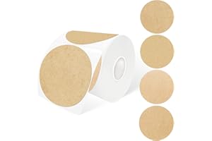 Yeachlaing 3 Inch Round Thermal Label, Self-Adhesive Waterproof Circle Sticker for Logo Design, Multipurpose Direct Thermal L