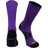 TCK Solid Performance 2.0 Crew Socks - Elite Athletic Socks for Men and Women, Boys and Girls