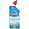 Clorox Toilet Bowl Cleaner, Clinging Gel with Bleach, Ocean Mist Scent, 709 mL