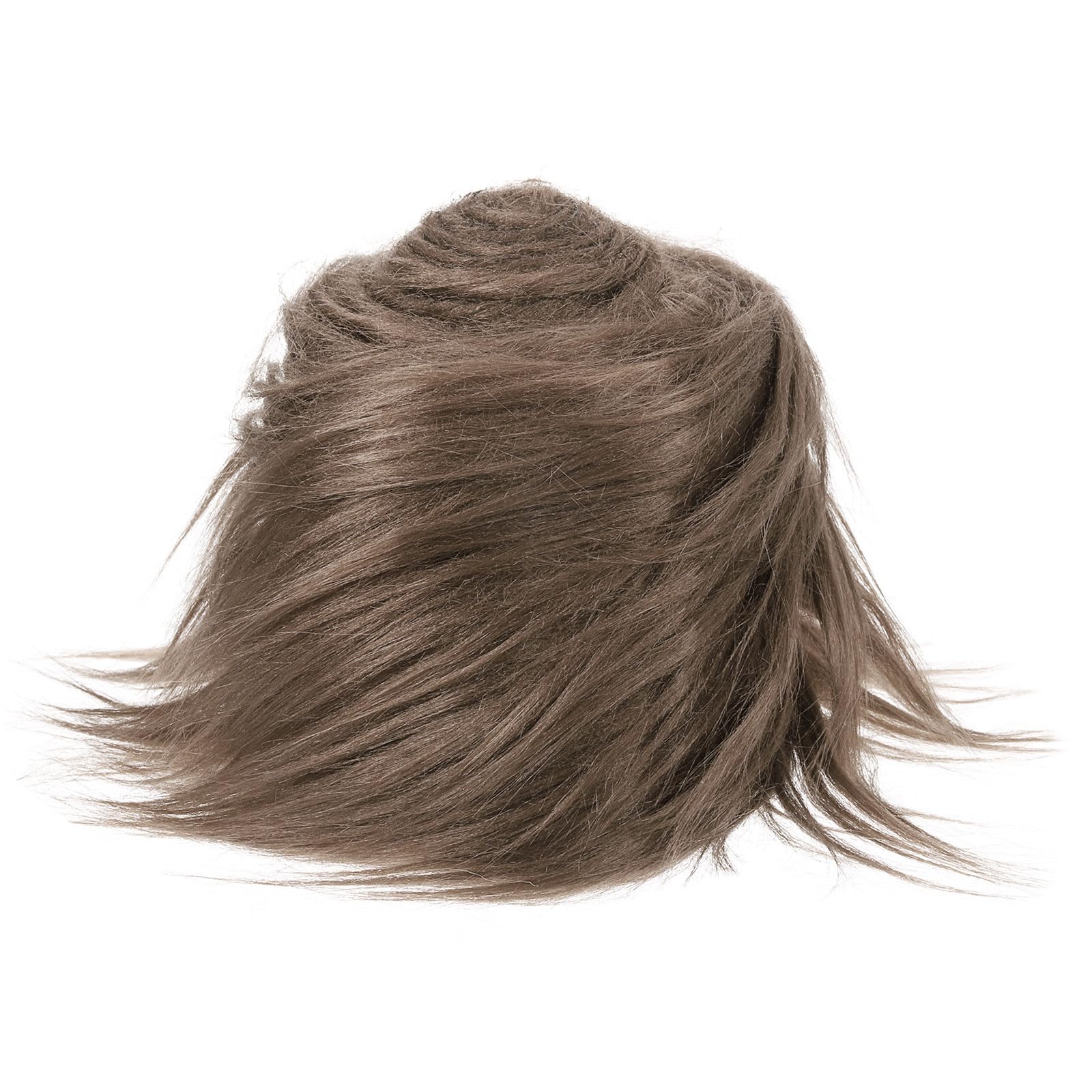 PATIKIL 4.9ft x 4 in Faux Fur Fabric Precut Strips, Plush Ribbon Roll for DIY Craft Christmas Decoration Cosplay Costume, Brown