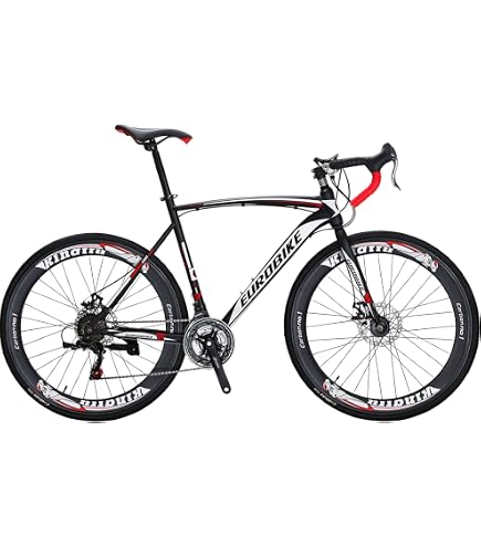 Amazon.com : EUROBIKE Road Bike TSM XC550 Adult Bike Dual Disc