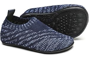 QZKDM Indoor Non-Slip Toddler Slippers Shoes Lightweight Kids First Walkers House Shoes for Boys and Girls with Rubber Sole Grip