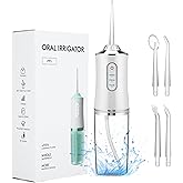 ME JO Cordless Water Flosser for Teeth – Rechargeable Dental Oral Irrigator with 3 Modes, Waterproof Design, USB Fast Charging, Travel-Friendly Mini Water Flosser for Braces (White)