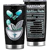 kwsnatel Pharmacist Gift - Stainless Steel Travel Mug for Women or Men - 20 oz Pharmacy Tech Birthday Gift