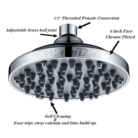 Mua 6” Fixed Shower head -High Pressure Showerhead - Anti-clog Anti